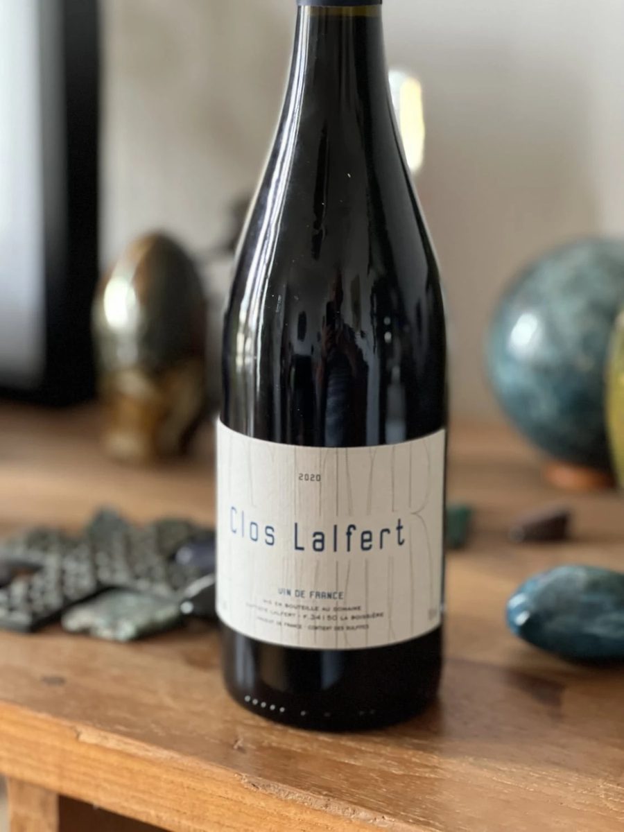 Bouteille de Clos Lalfert Rouge, millésime 2020